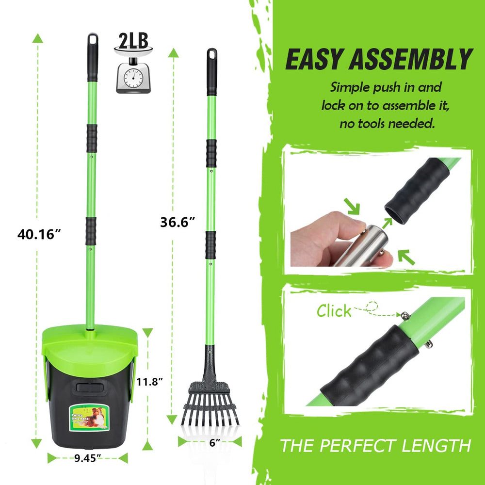 MXF Pooper Scooper includes 20 waste bags for immediate cleanups