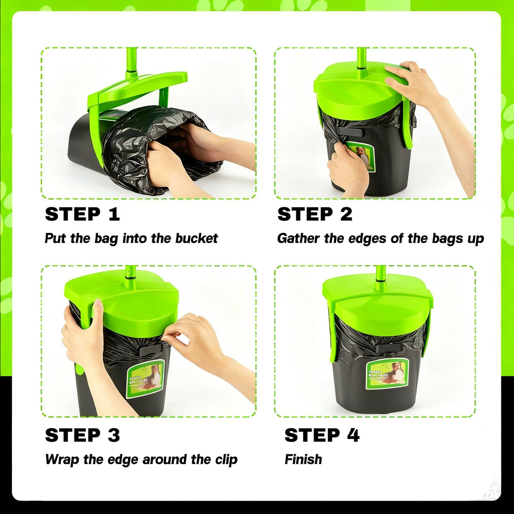 MXF Pooper Scooper portable-storage design simplifies yard and kennel cleanup outdoors