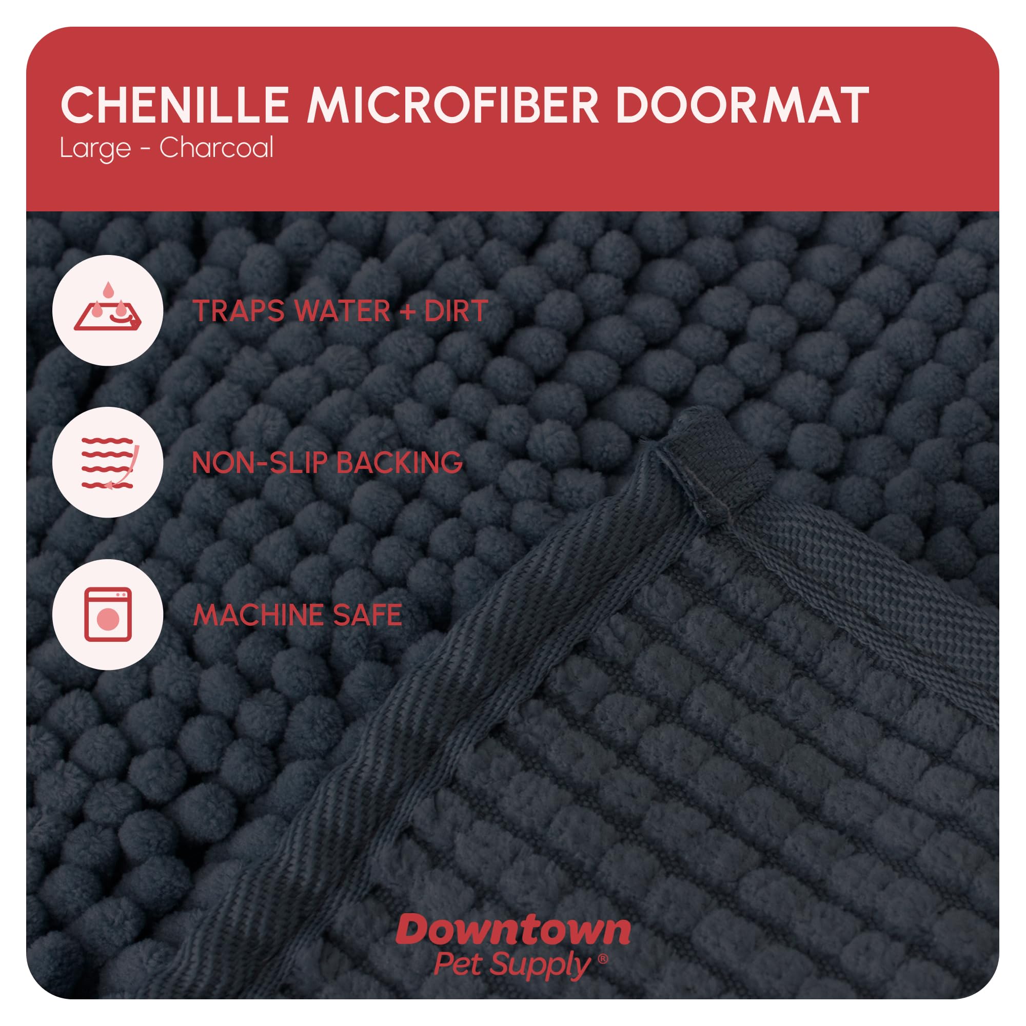 My Doggy Place dog mat chew-proof double-stitching resists heavy use.