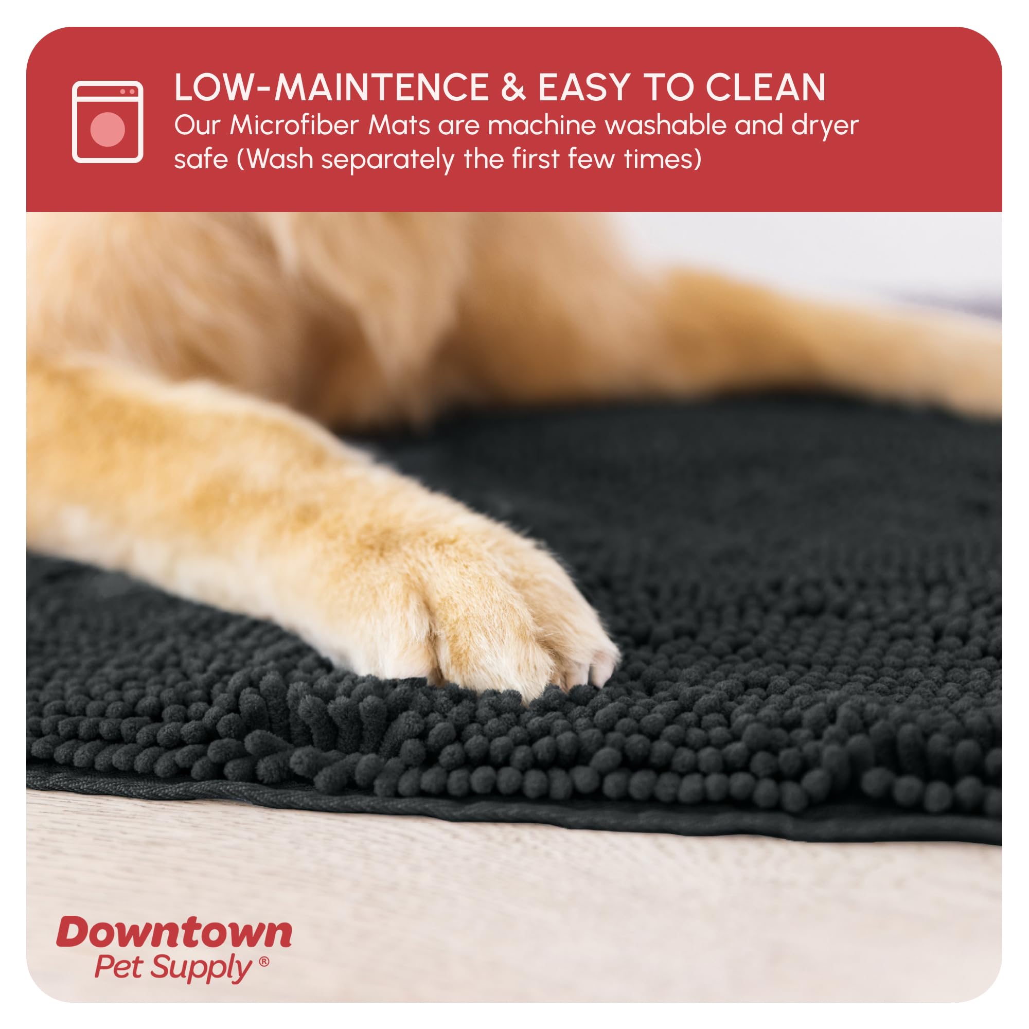 My Doggy Place dog mat is versatile for indoor and outdoor spaces.
