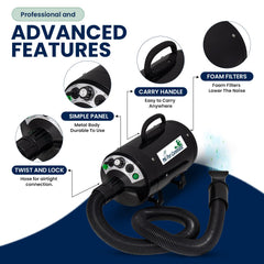 My Pet Command dog brush attachments for faster deshedding and grooming.