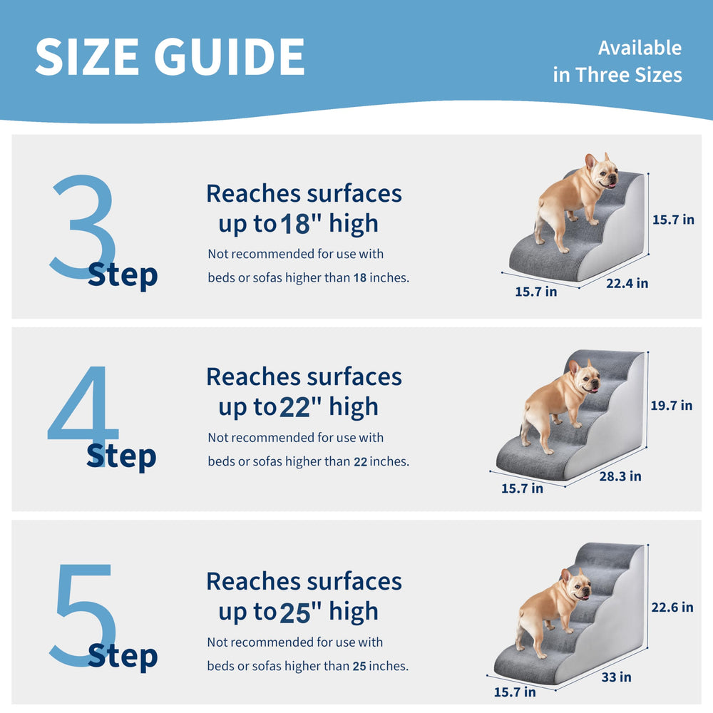 MYAXBD dog stairs curved-ramp-design enables safe, natural climbs onto sofas.