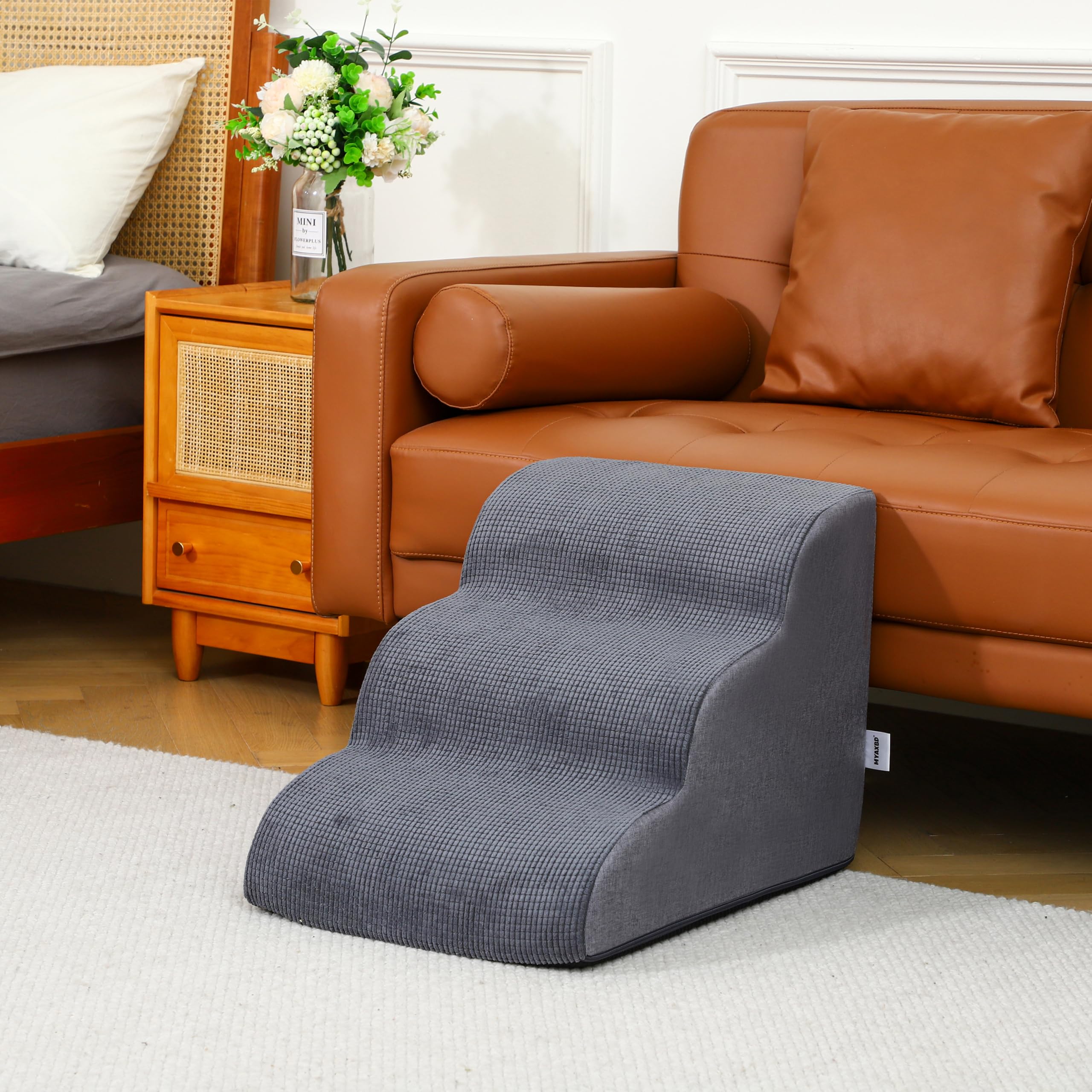 MYAXBD dog stairs lightweight portable design for travel.