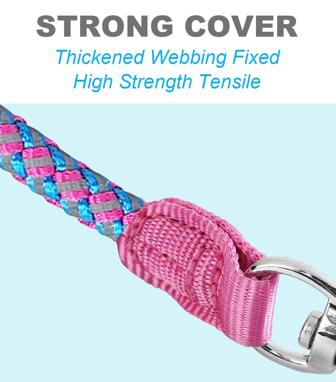 Mycicy secure-stitched connection provides a strong link for large dogs.