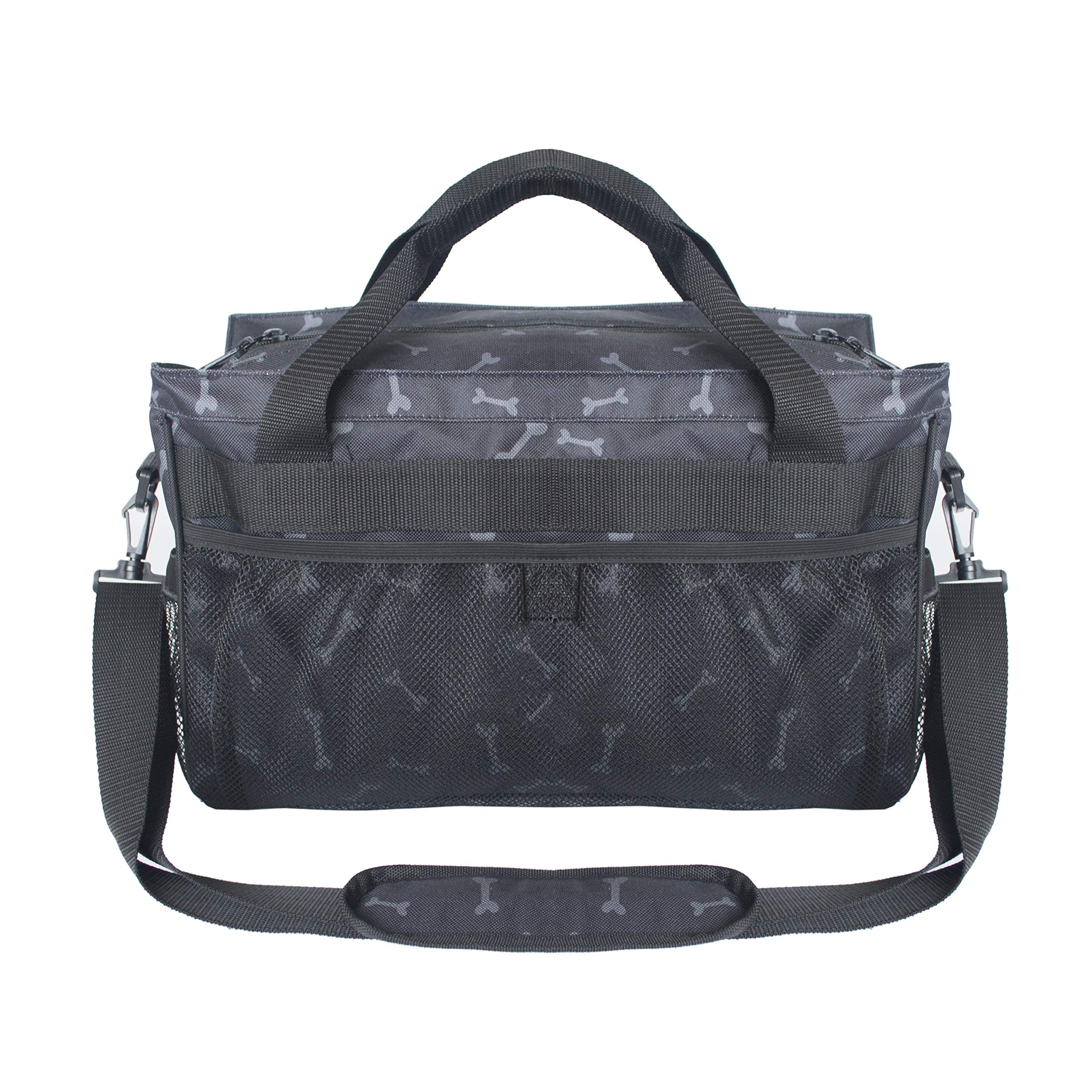 MYDAYS Dog Travel Bag water-resistant nylon protects belongings during outdoor adventures.