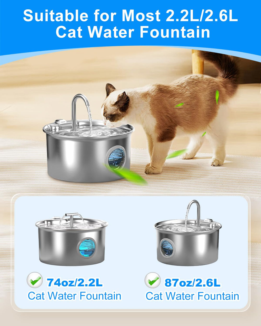MyfatBOSS filter components with ultra-fine fiber capture fine debris for clearer drinking water.