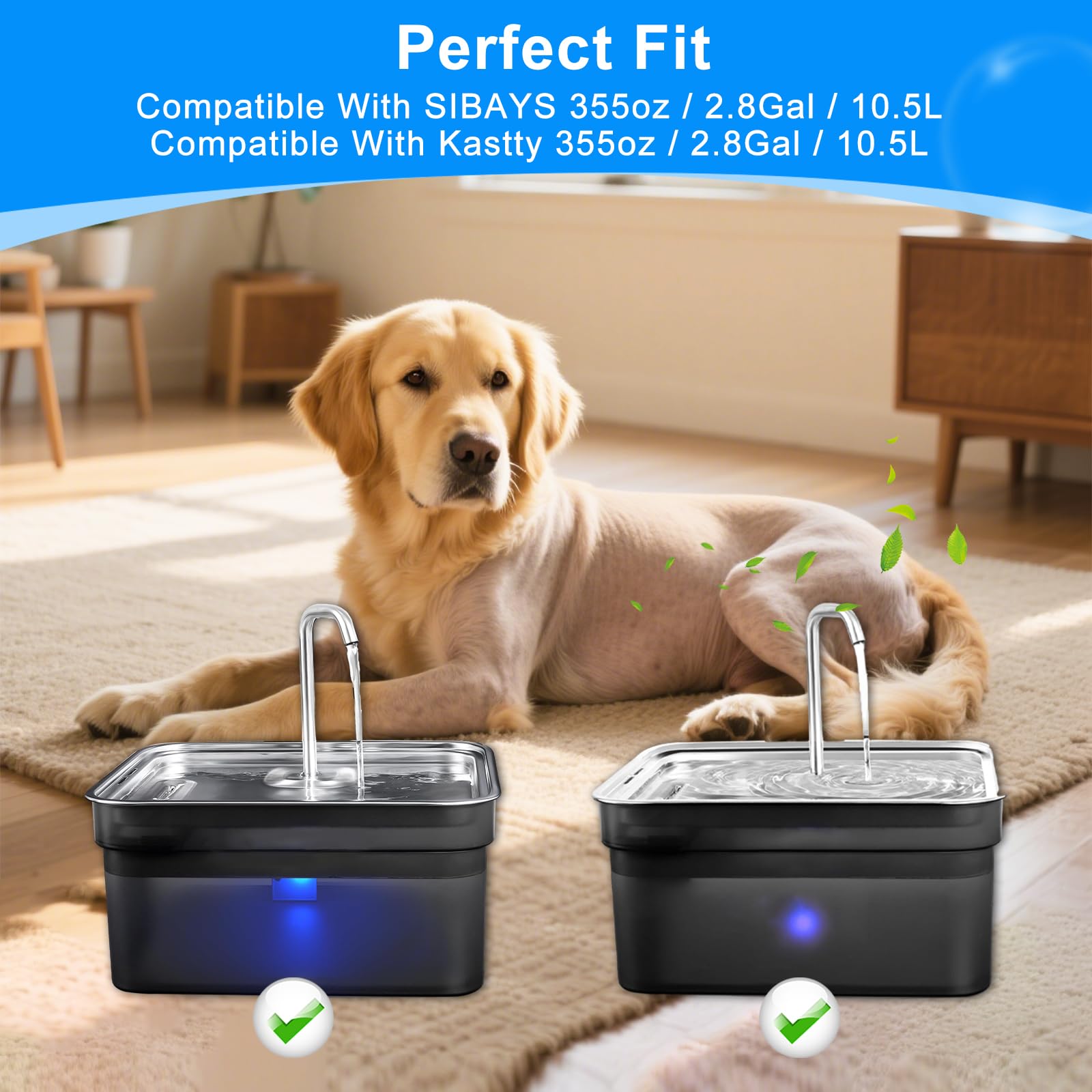 MyfatBOSS 16pcs filters pack supports ongoing pet hydration.