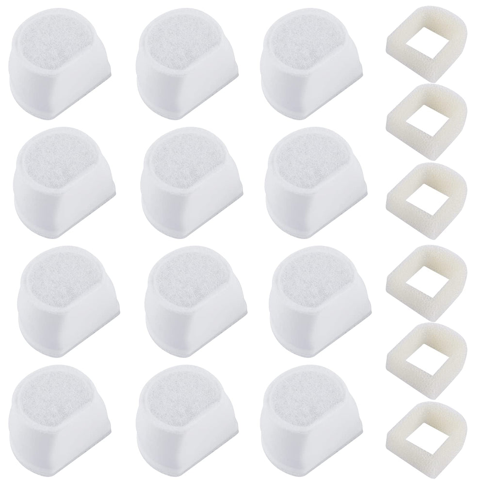 MyfatBOSS 18pcs filter-set packaging shows Drinkwell compatibility for pets.