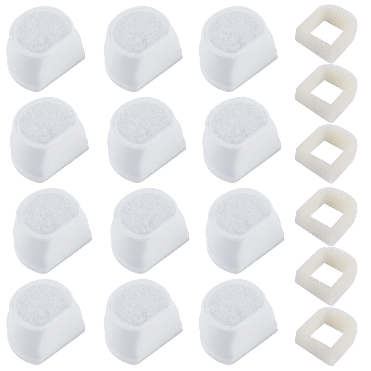 MyfatBOSS 18pcs filter-set packaging shows Drinkwell compatibility for pets.