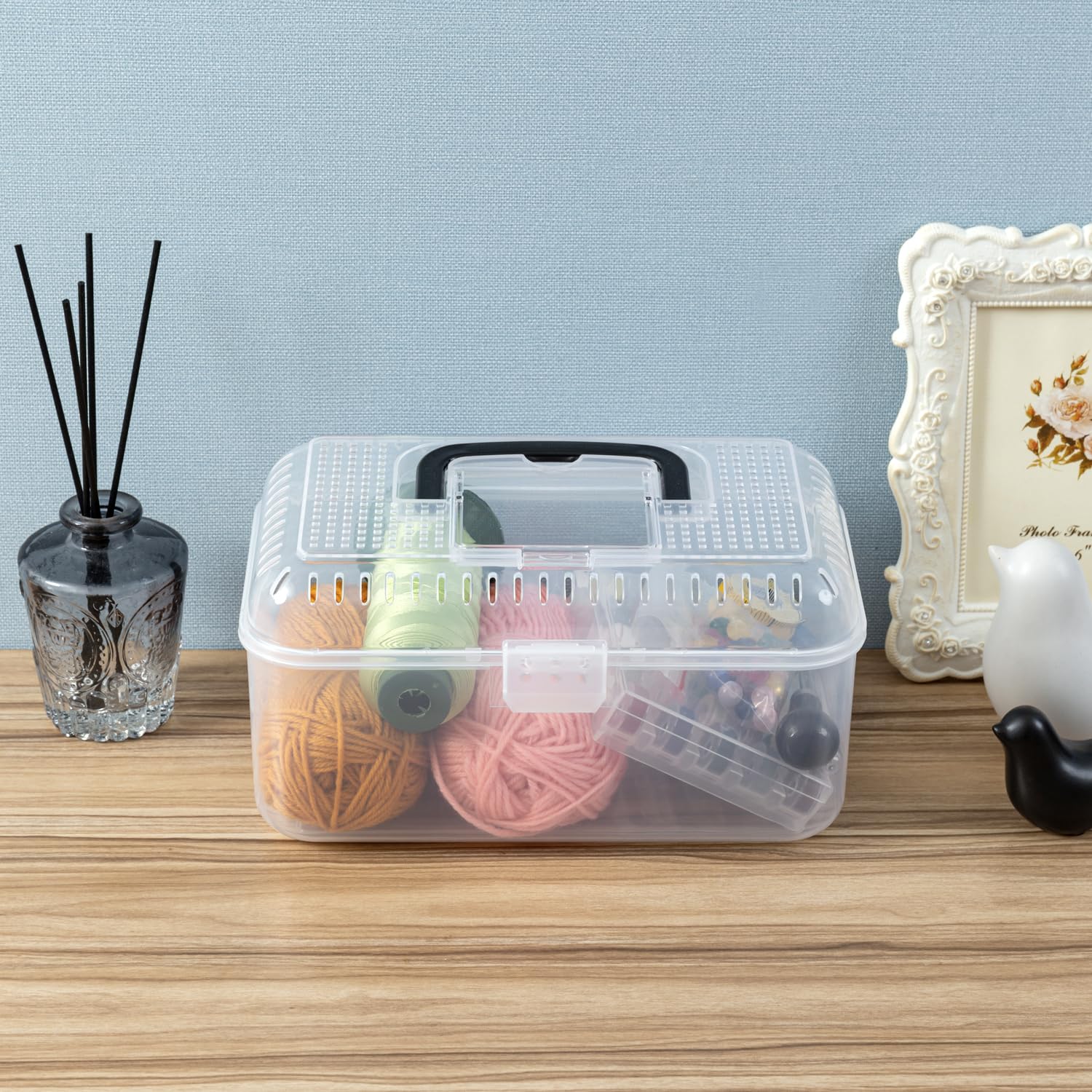MyGift reptile carrier terrarium dimensions show a compact 9.7 x 6 inch footprint.
