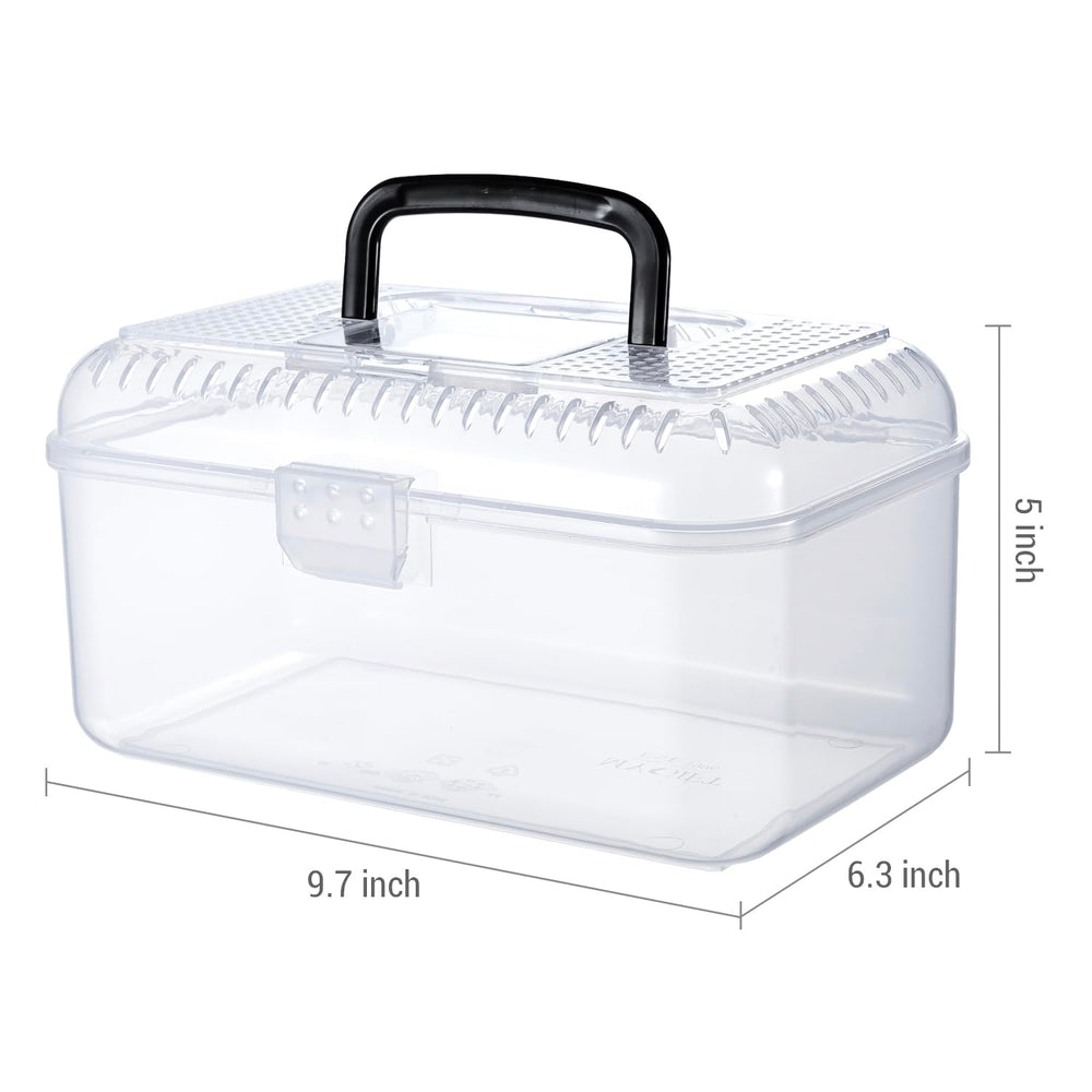 MyGift reptile carrier terrarium temporary-home helps keep critters safe during cleaning.