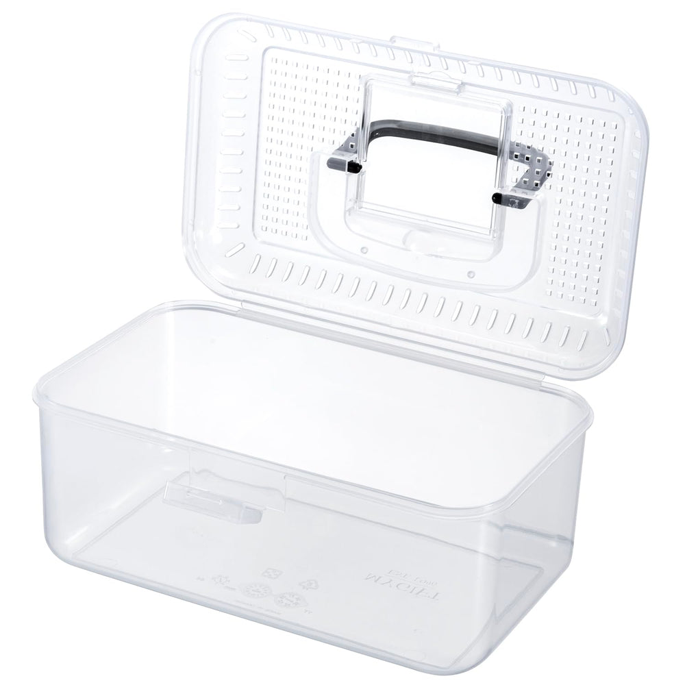 MyGift reptile carrier terrarium ventilation-lid provides ample airflow for comfortable housing.