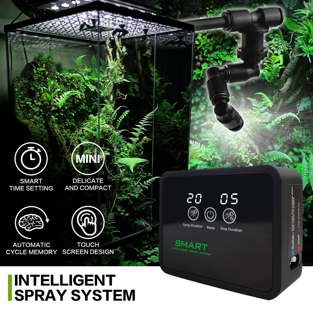 MYGIIKAKA reptile fogger intelligent misting system enables automatic humidity control.