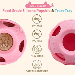 MYGODPET Party Popsicle Tray fill action demonstrates spill-free filling and easy setup.