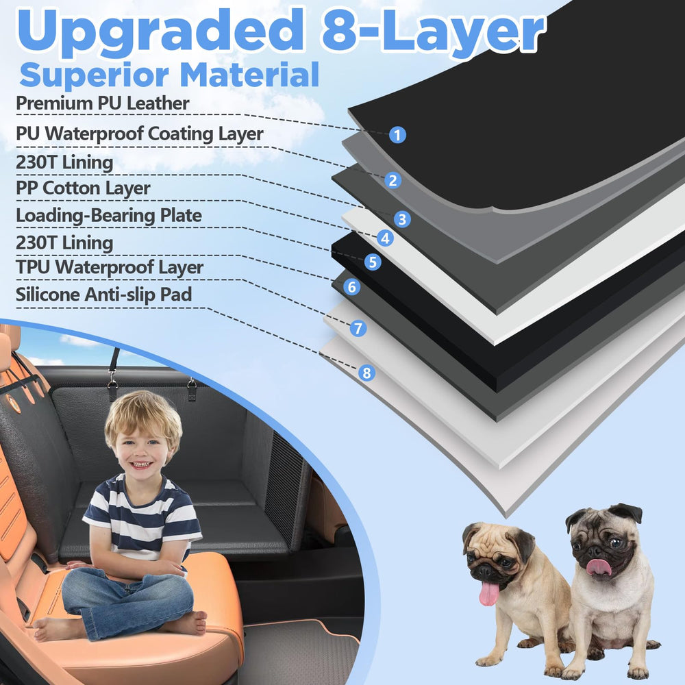 MYJAQI mesh window and pockets provide airflow and essentials storage