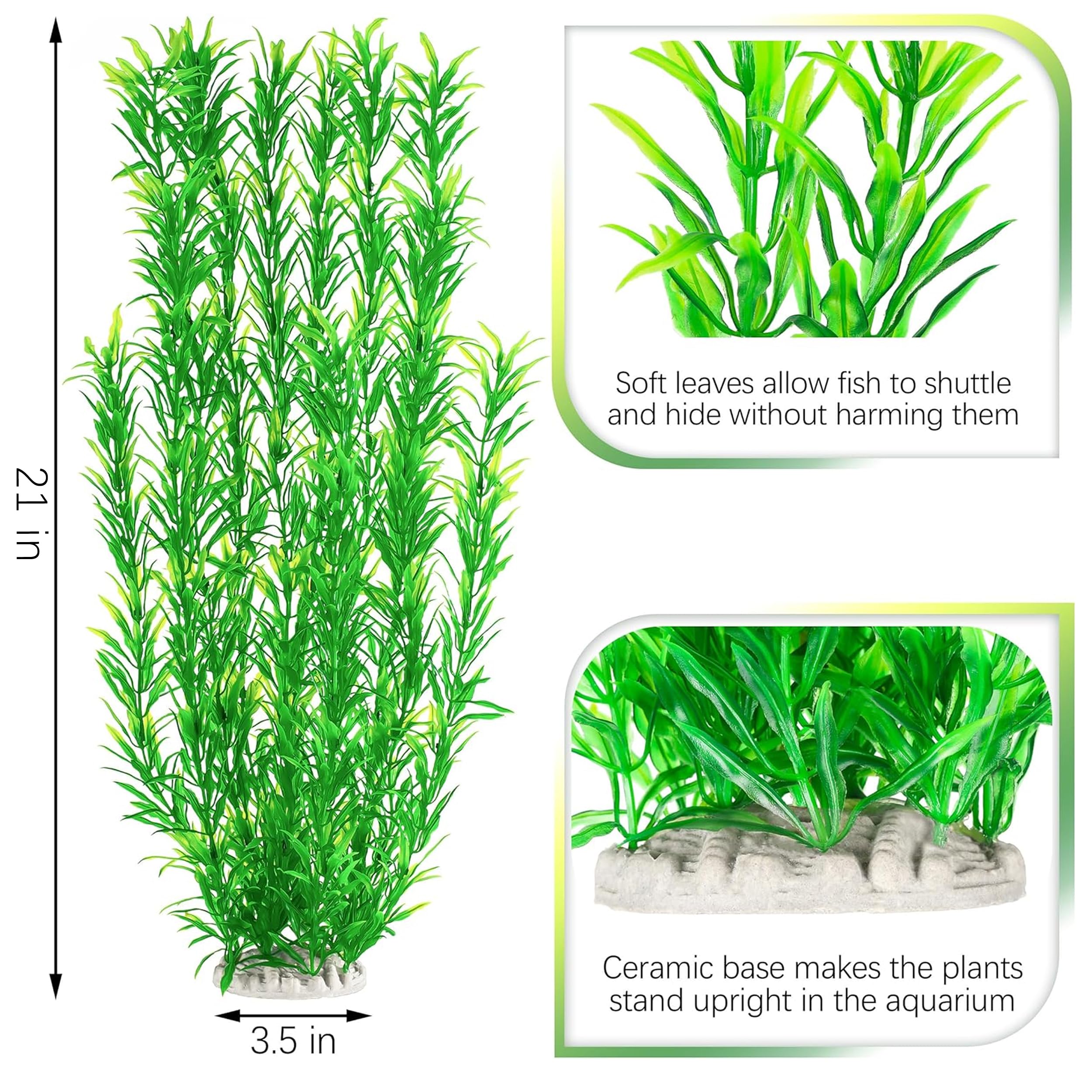 MyLifeUNIT heavy-base artificial plants stay anchored in any water.