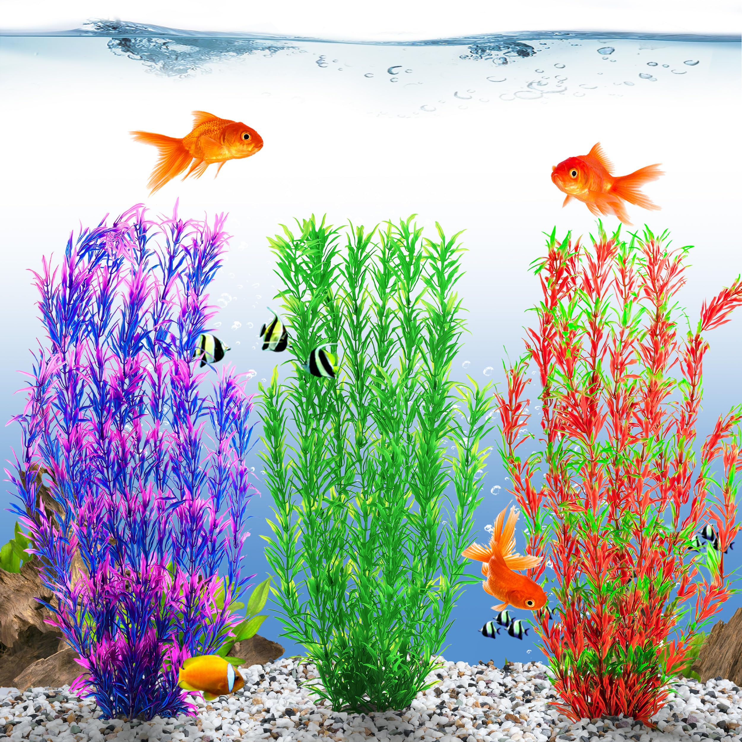 MyLifeUNIT realistic aquarium plants create a natural, visually vibrant habitat.