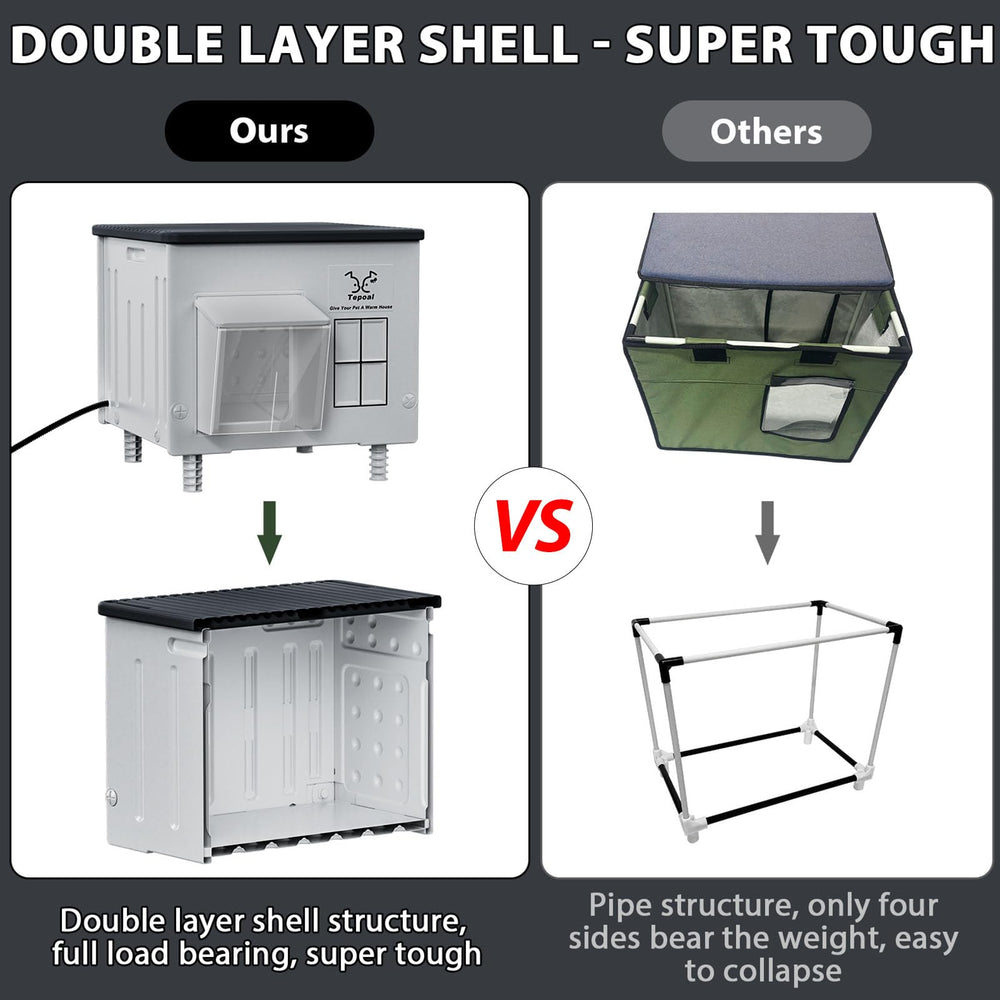 Myodal double-layer shell with air cavity improves insulation for outdoor warmth.