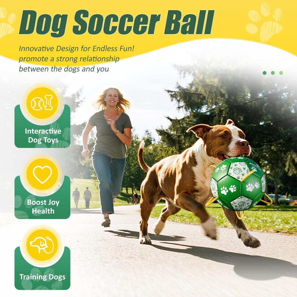 MYOKIA dog soccer ball straps 8 for easy grab-and-toss games