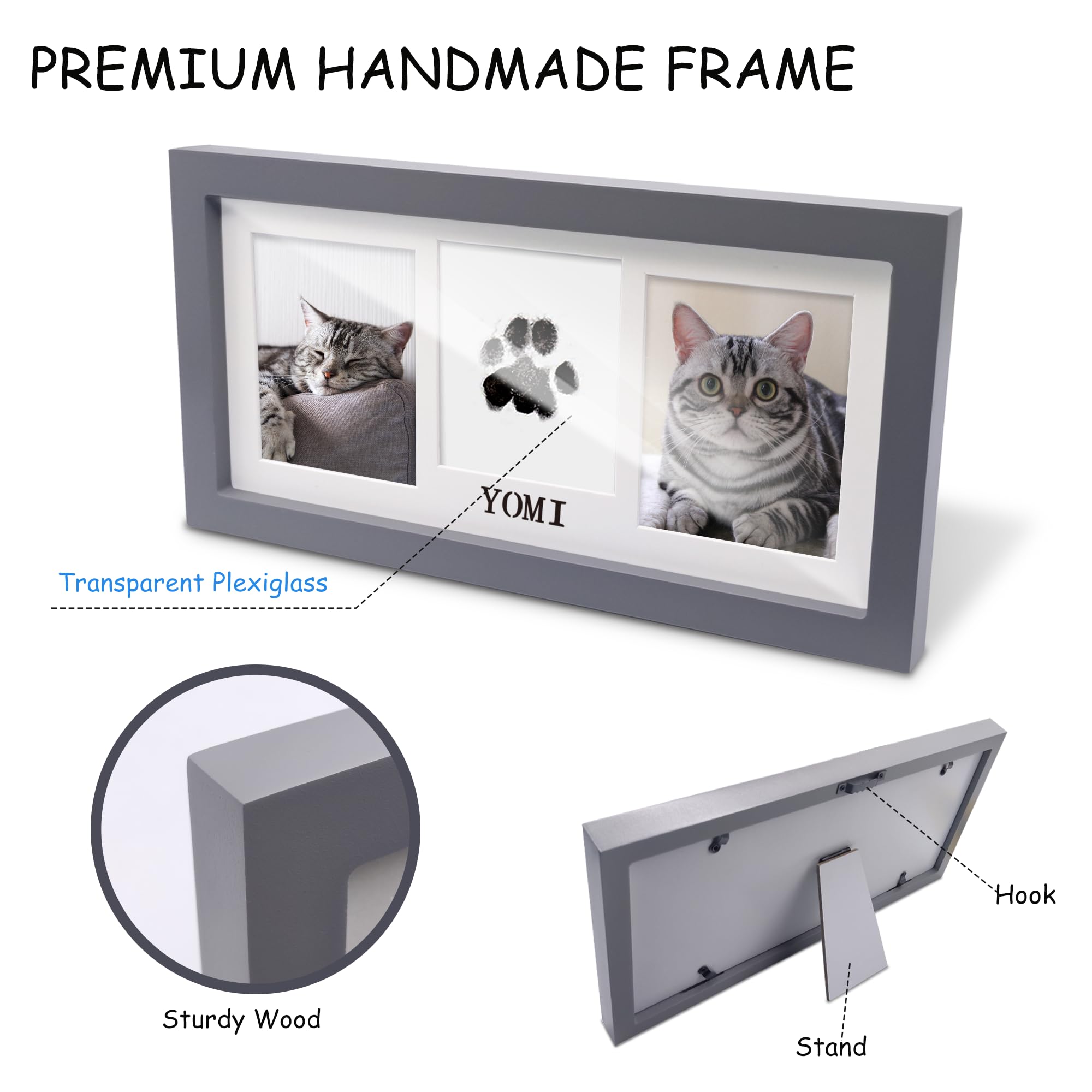 MYPAWLETS standard 3x5 photo slot holds your favorite memory.