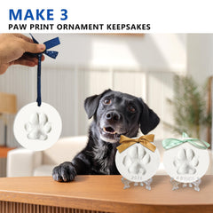 MYPAWLETS air-dry clay detail shows soft, non-toxic material that captures clear paw prints.