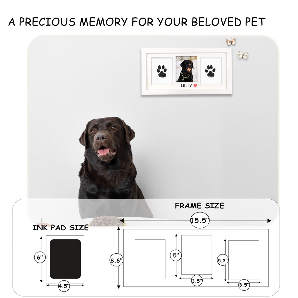 MYPAWLETS dog paw print kit includes ink pads and stencil for personalization.