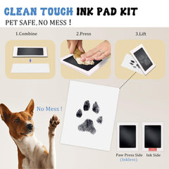MYPAWLETS imprint paper with clip system guides precise paw prints