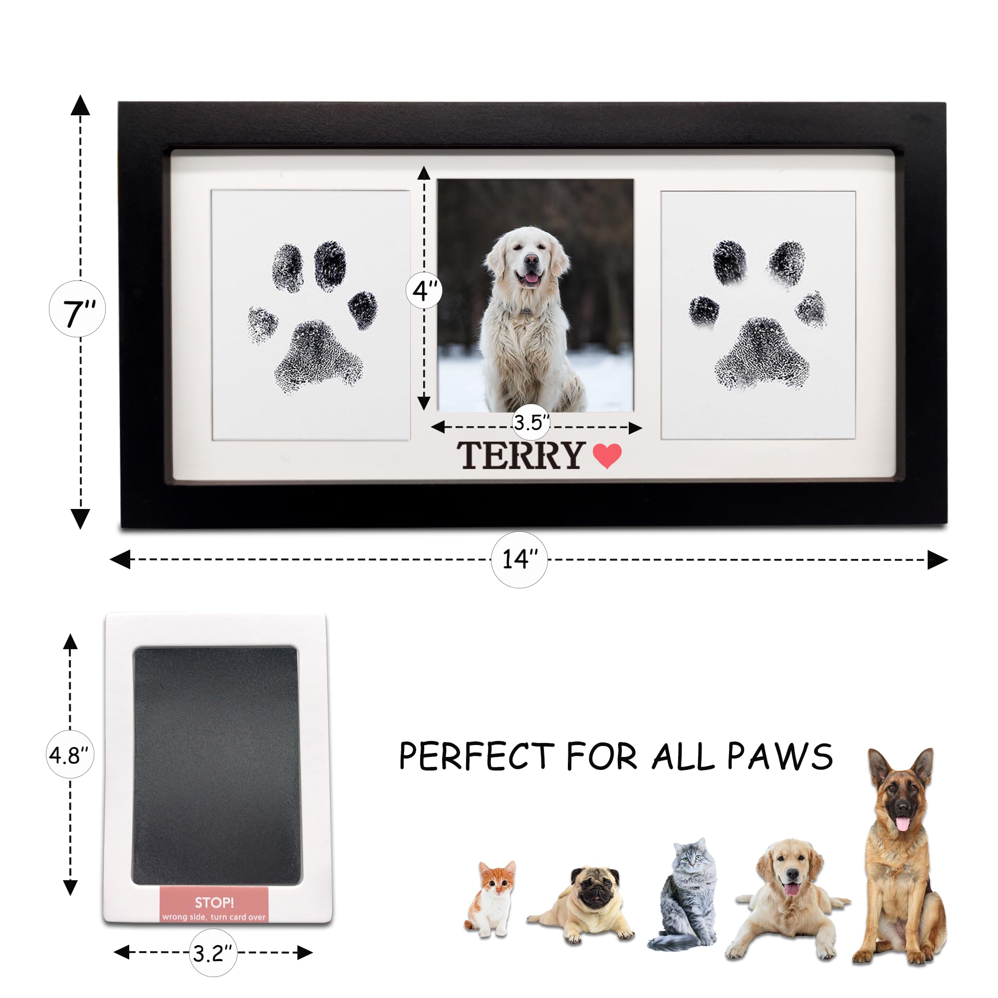 MYPAWLETS ink pads provide non-toxic, clean stamping for paw prints