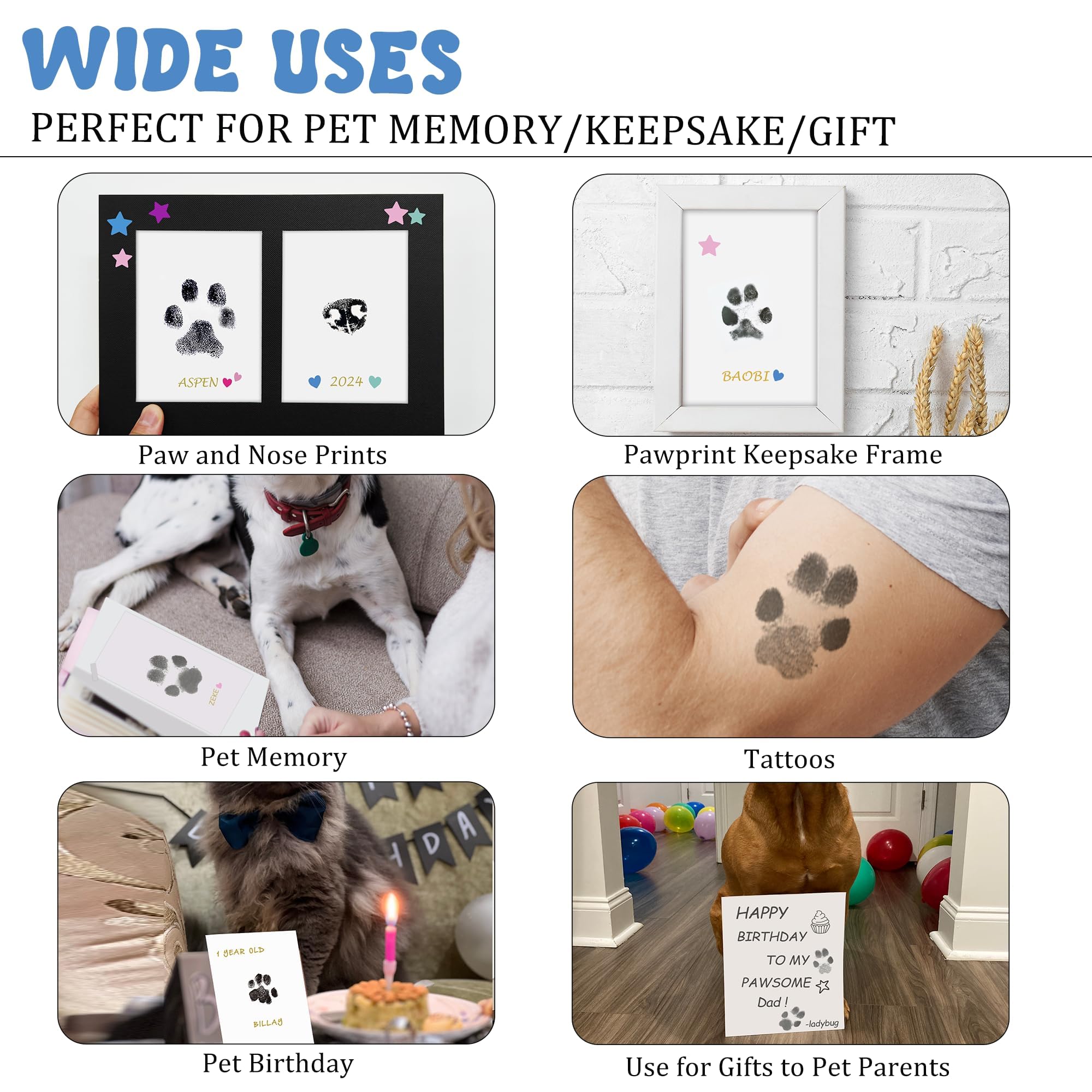 MYPAWLETS name stickers and embellishments for personalization