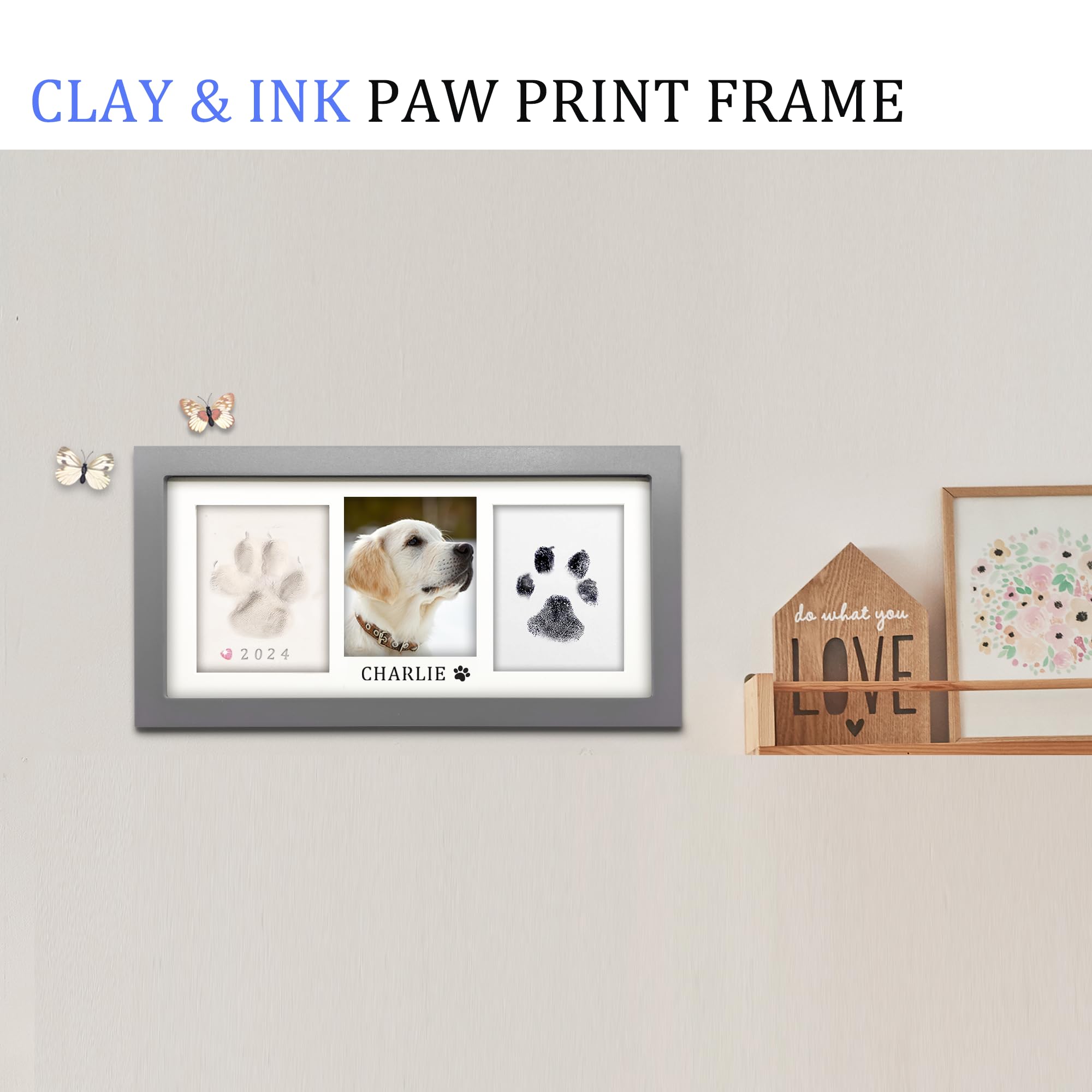 MYPAWLETS paw print clay model uses soft clay for easy impressions.