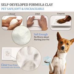 MYPAWLETS paw print clean touch ink pad ensures safe, simple imprinting.