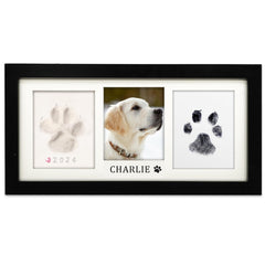 MYPAWLETS paw-print frame kit ink pad close-up highlighting quick clean paw print capture