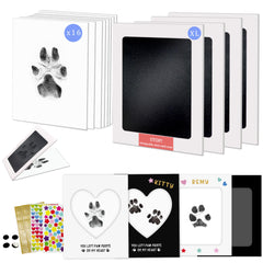 MYPAWLETS paw print kit inkless pad demonstrates clean touch prints for pet-safe keepsakes.