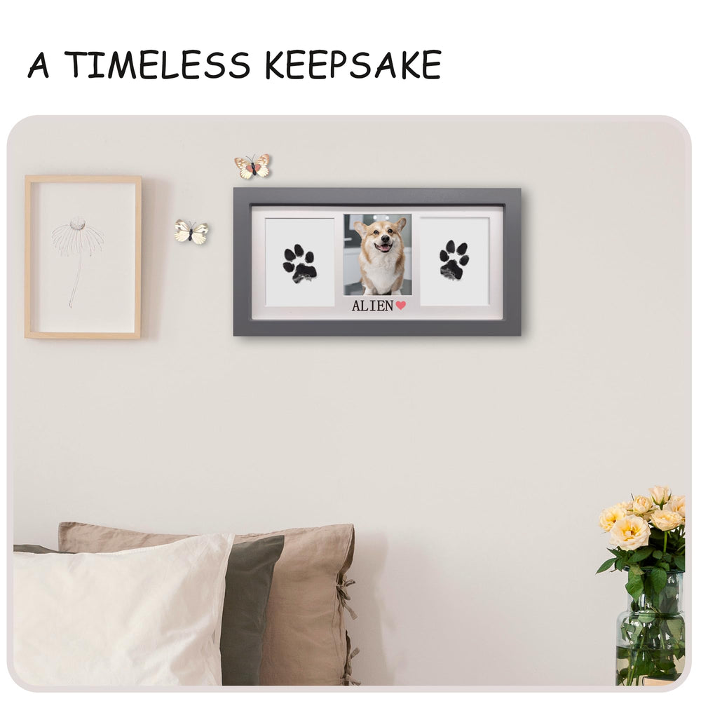 MYPAWLETS paw print stencil with name allows personalized keepsake.
