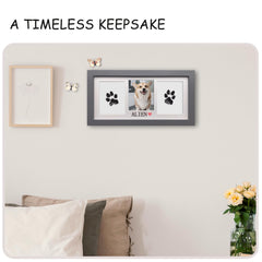MYPAWLETS paw print stencil with name allows personalized keepsake.