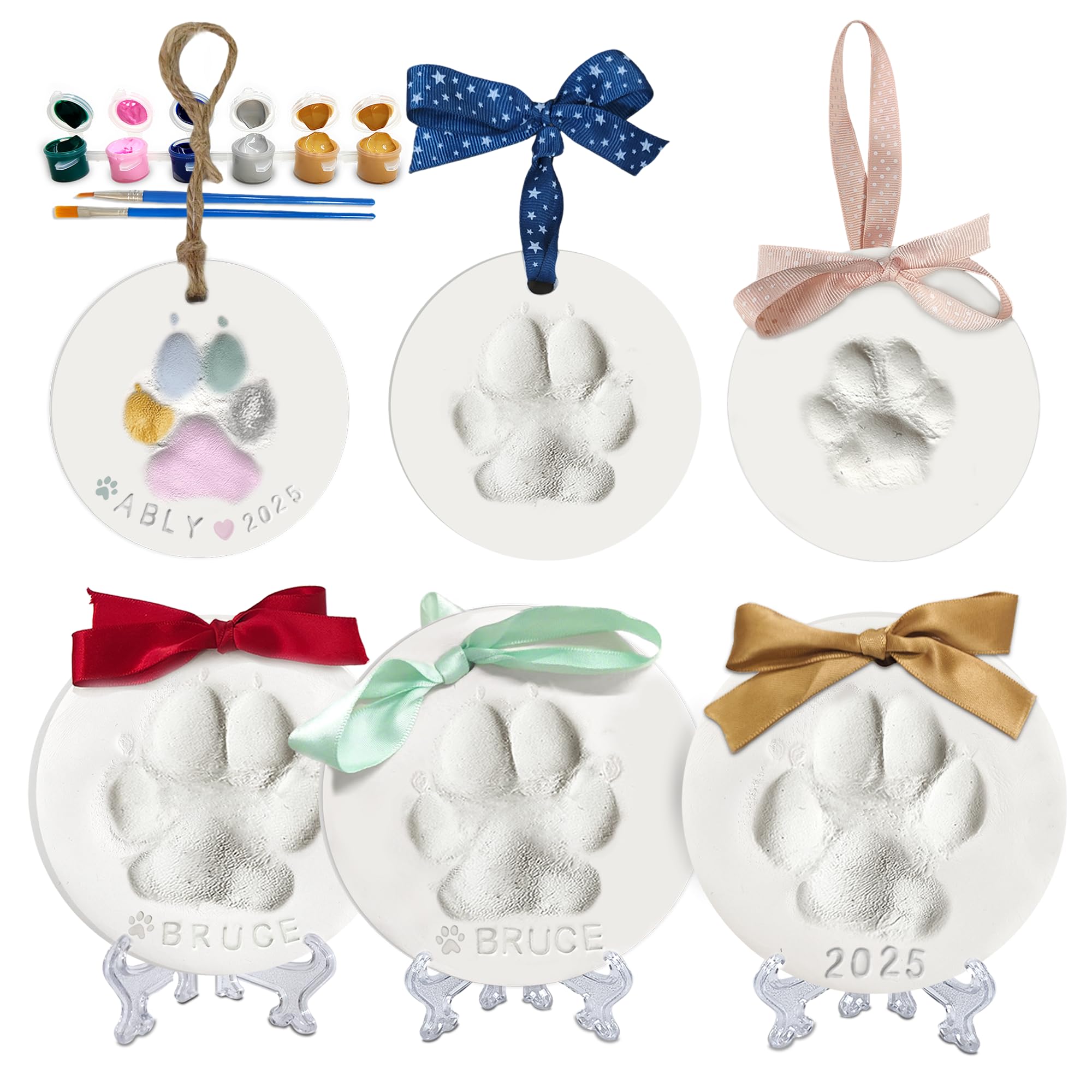 MYPAWLETS pawprints kit setup helps beginners start a simple pet keepsake project.