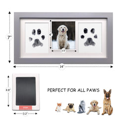 MYPAWLETS wooden pet memorial frame ready for wall display.