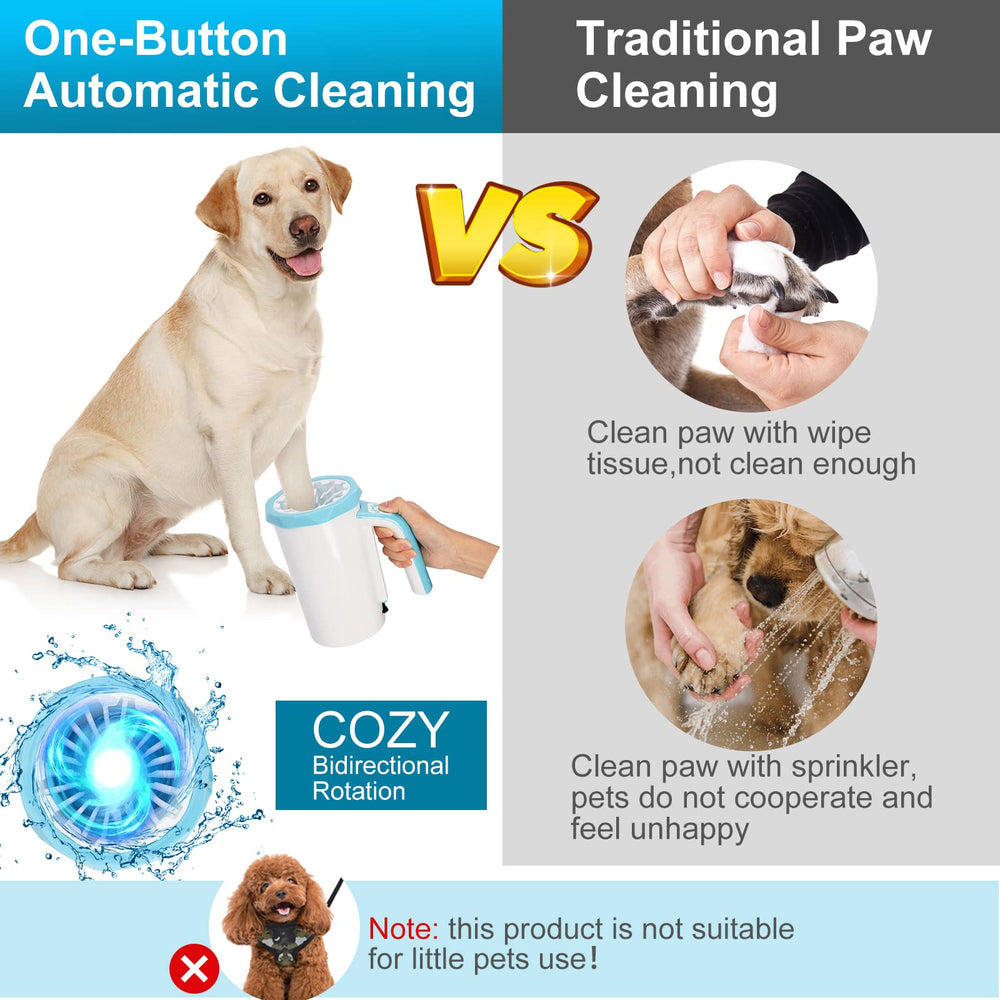 MYPIN 7.4V high-power motor delivers stronger cleaning for muddy paws.
