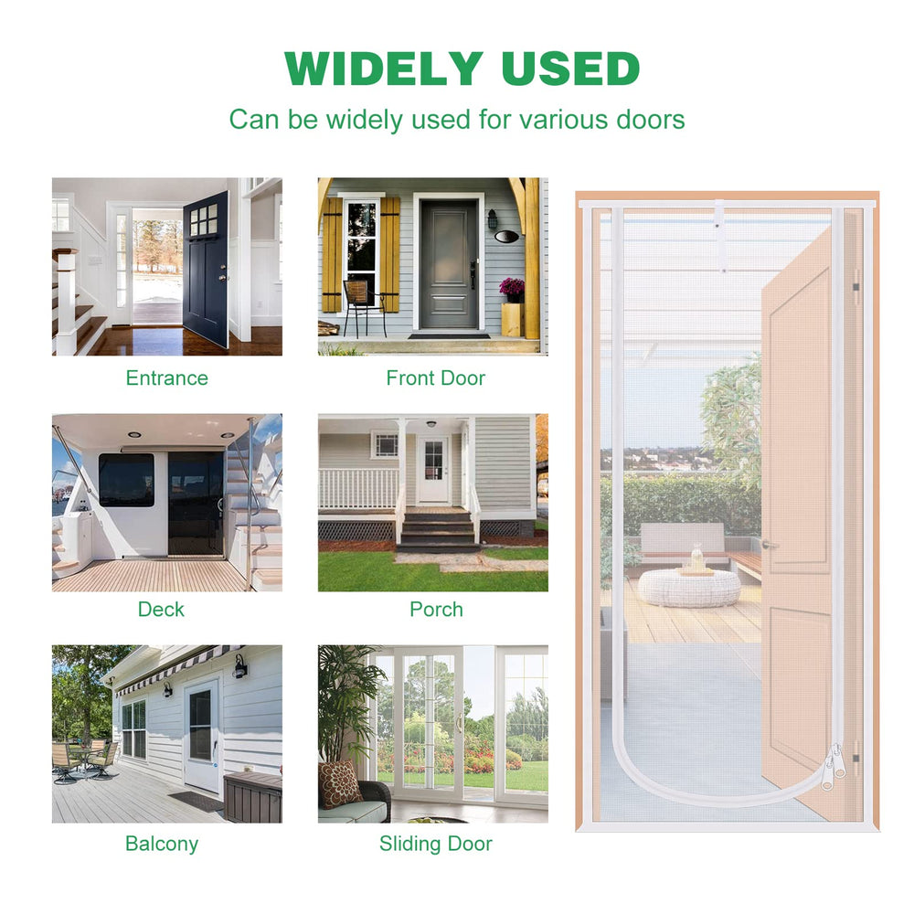 MYPIN double-zip cat door detail highlighting anti-bite design