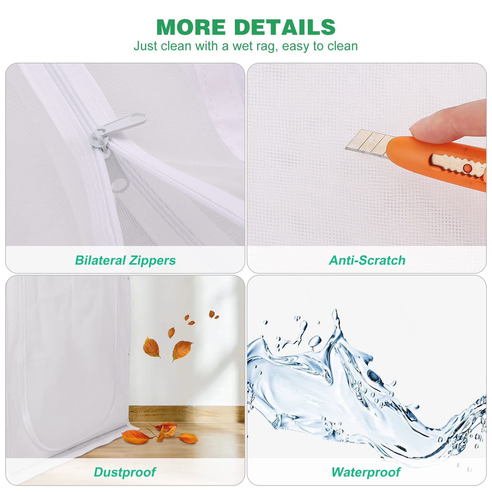 MYPIN durable screen door is easy to clean and maintain