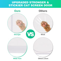 MYPIN easy-install screen door with adhesive tape setup on door frame