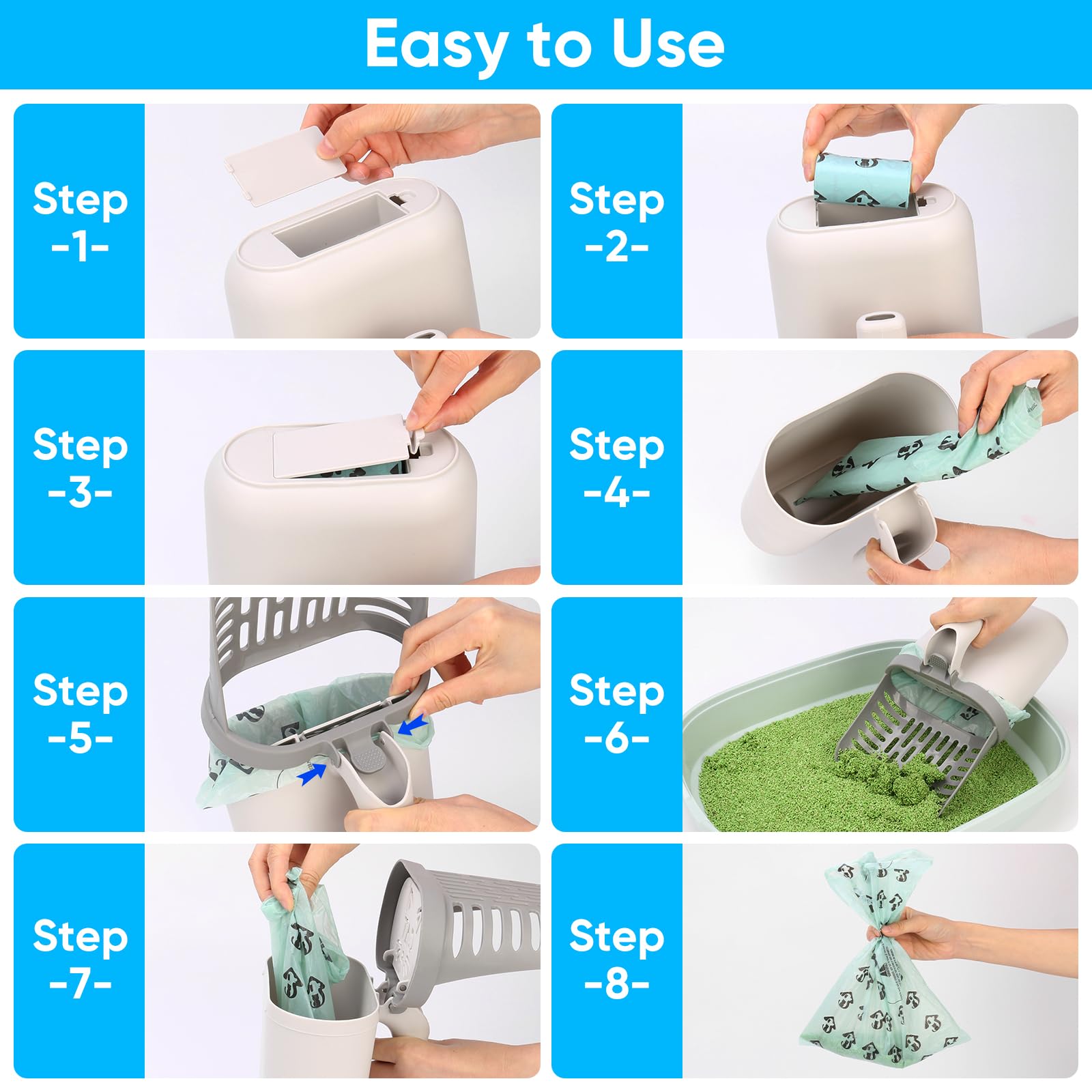 MYPIN one-hand cleanup design simplifies daily maintenance