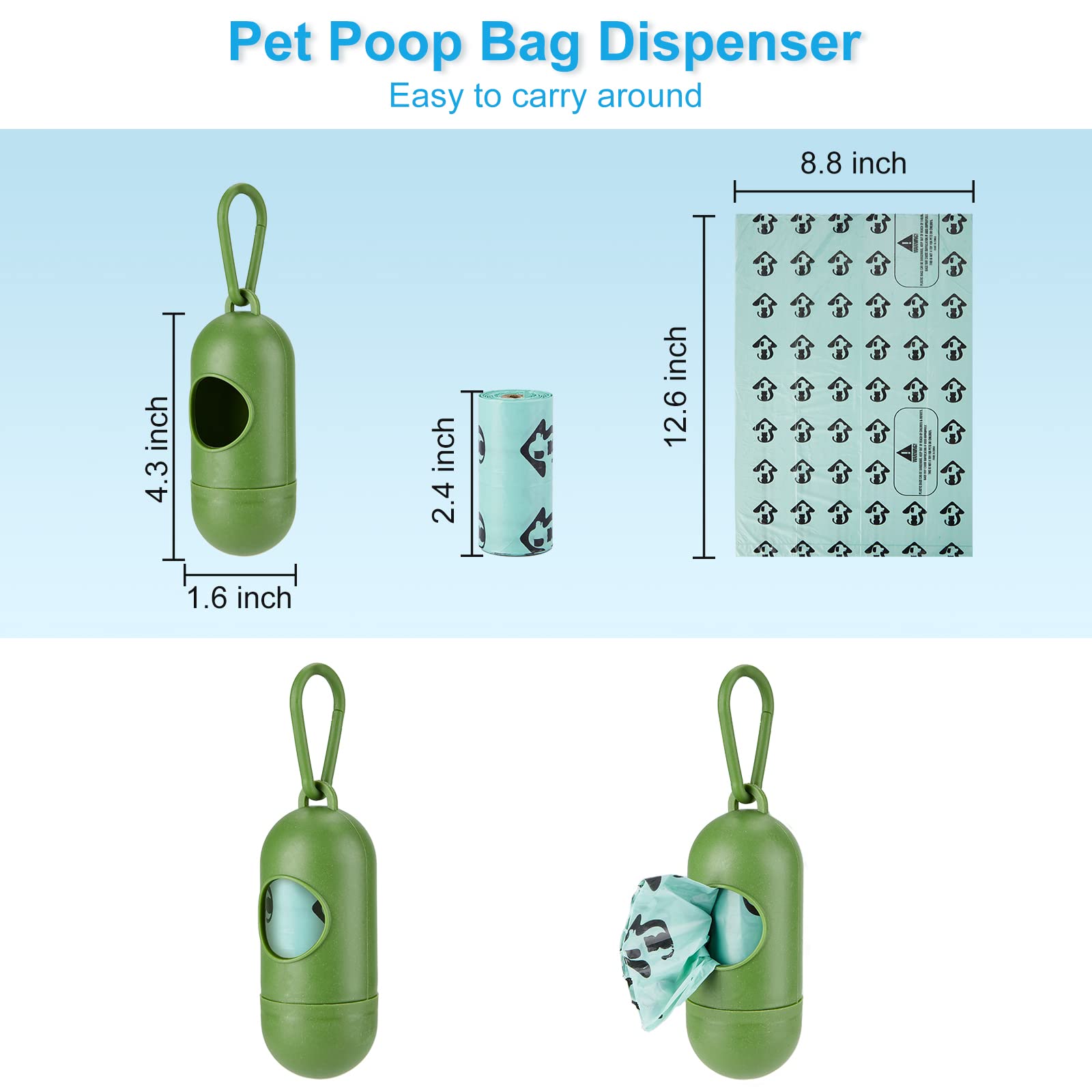 MYPIN poop bag dispenser is soft and lightweight for travel use.