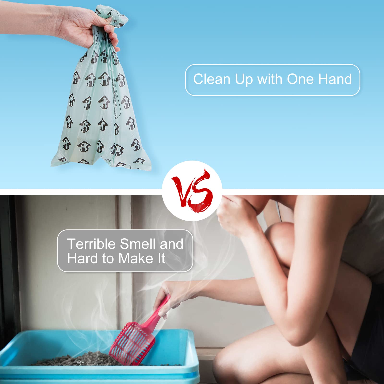 MYPIN poop bag refill 135 bags provides long-lasting cleaning convenience.