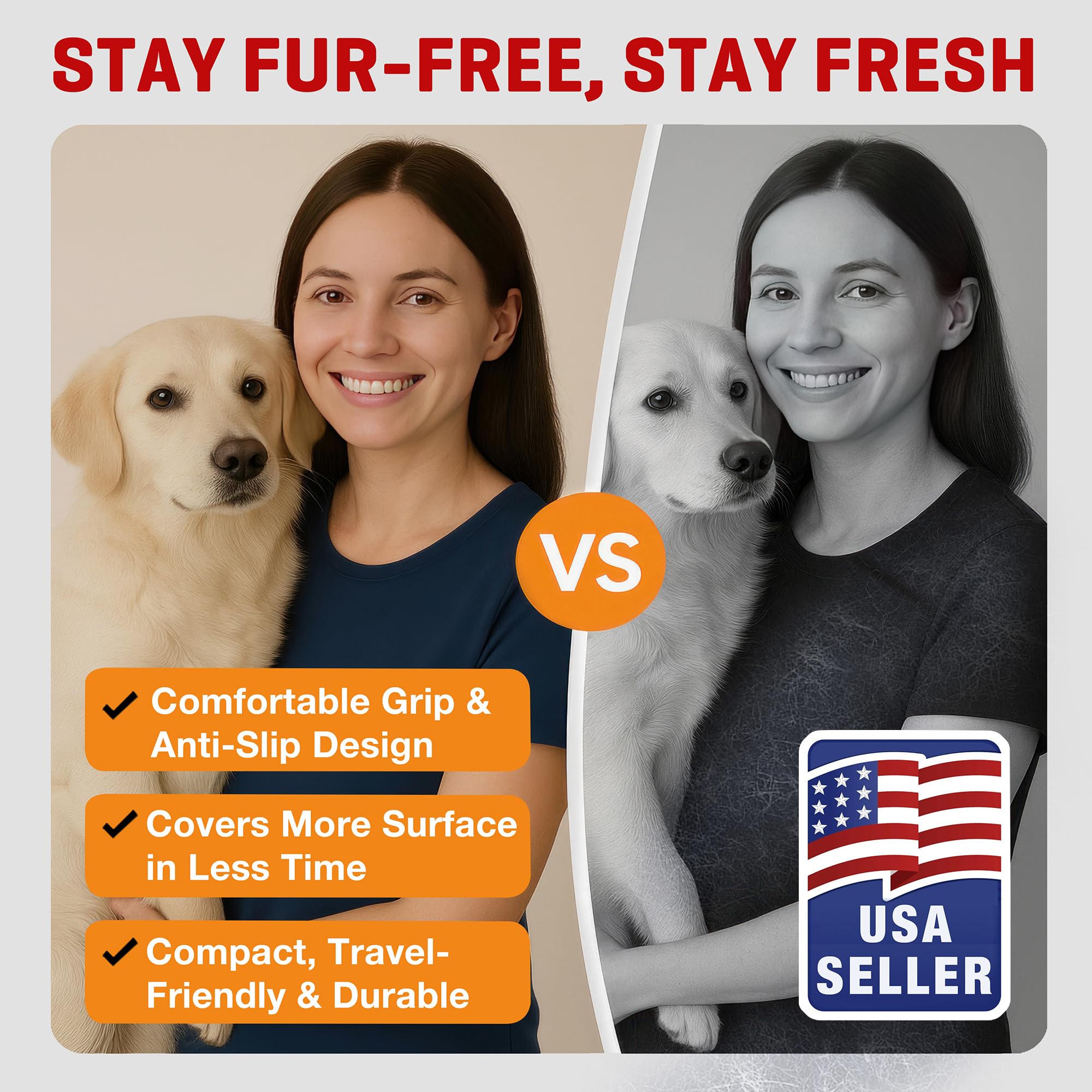 MyPera pet hair remover gloves packaging highlights eco-friendly reusable design
