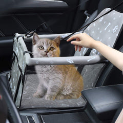 Myuilor dog car seat view showcases a secure, comfortable travel perch.