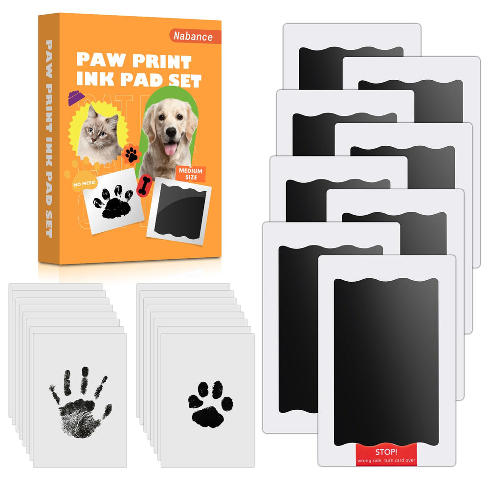 Nabance Paw Print Kit packaging shown as a ready gift keepsake for pets