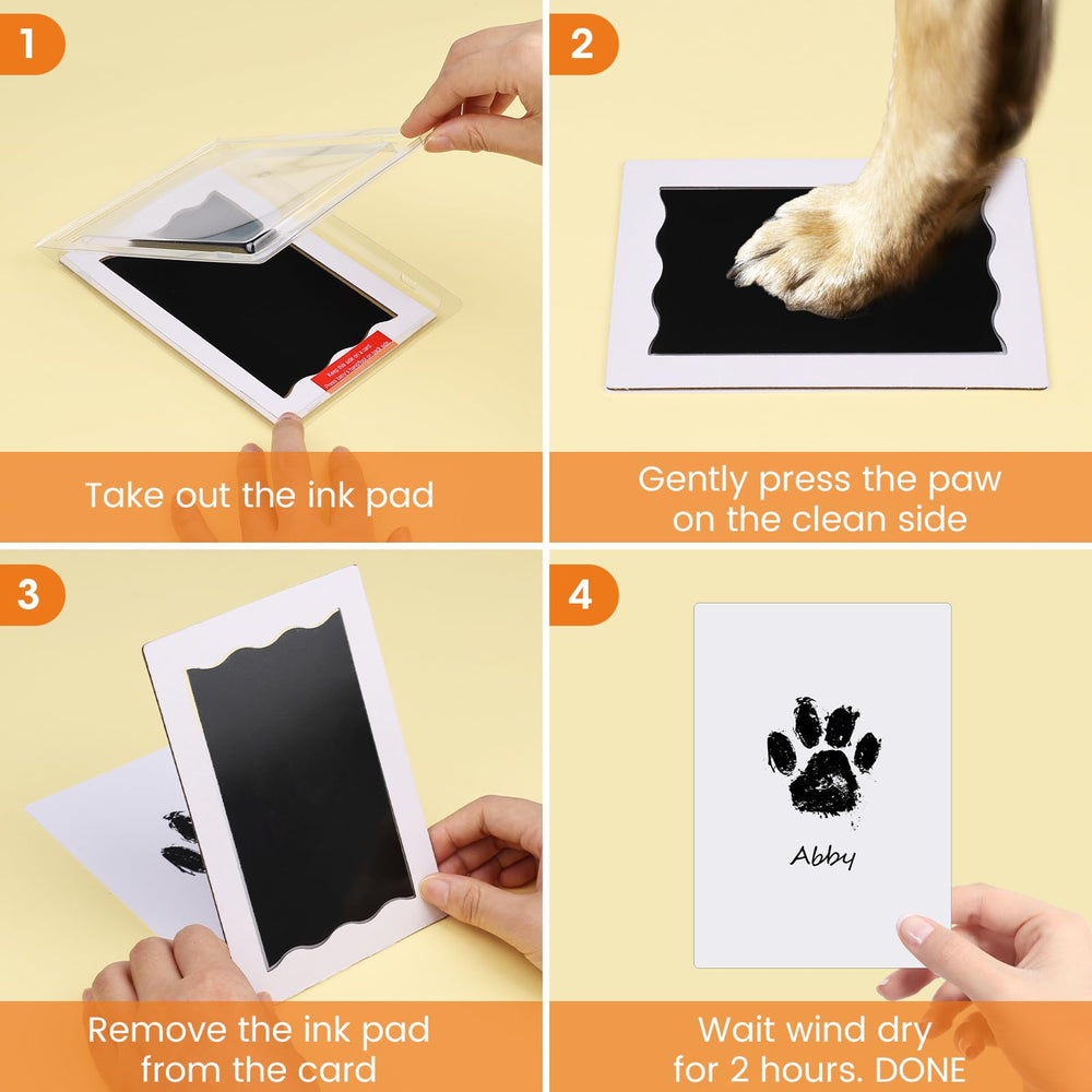 Nabance paw prints on paper capturing memories for pets
