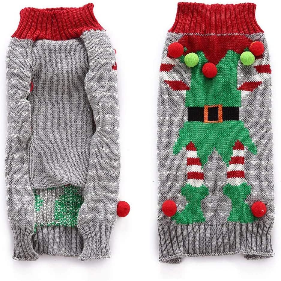 NACOCO Christmas party dog sweater worn during celebrations for cozy festive wear
