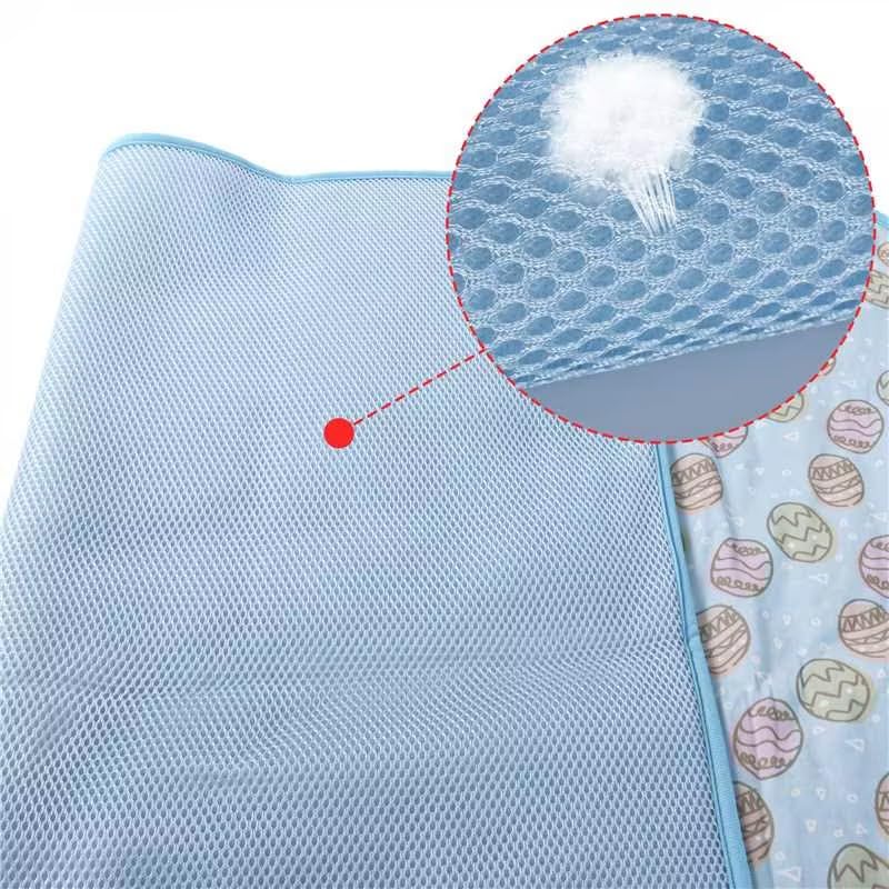 NACOCO cooling pad close-up shows breathable, soft fabric for comfort.